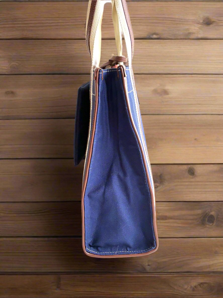 Navy Tote Bag