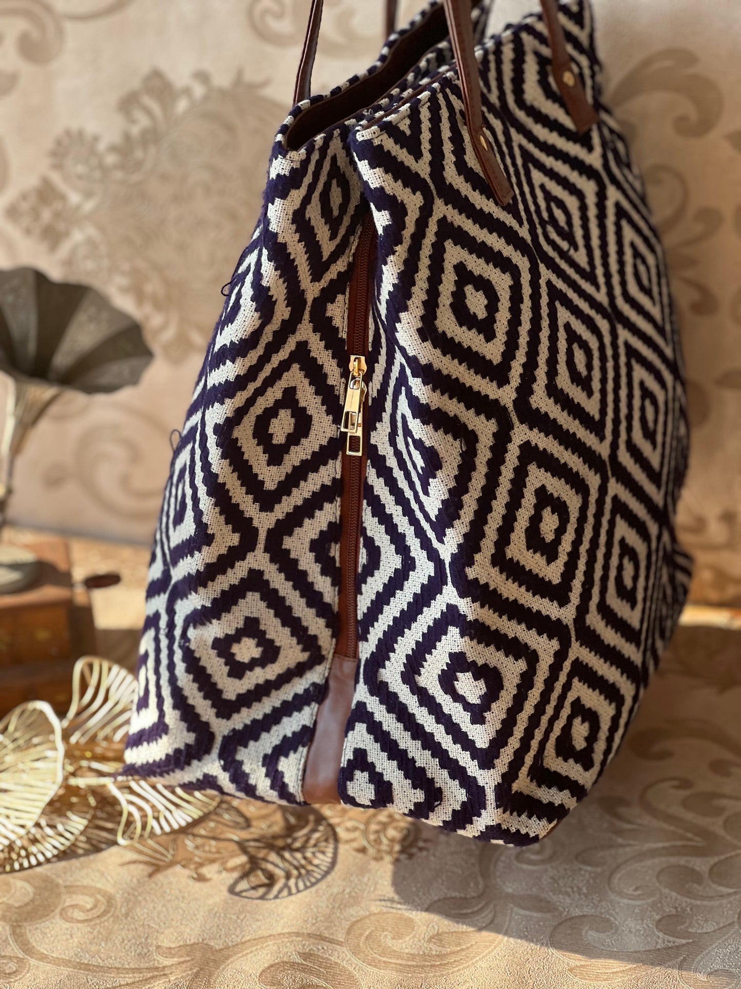 Three Compartment Shoulder Bag