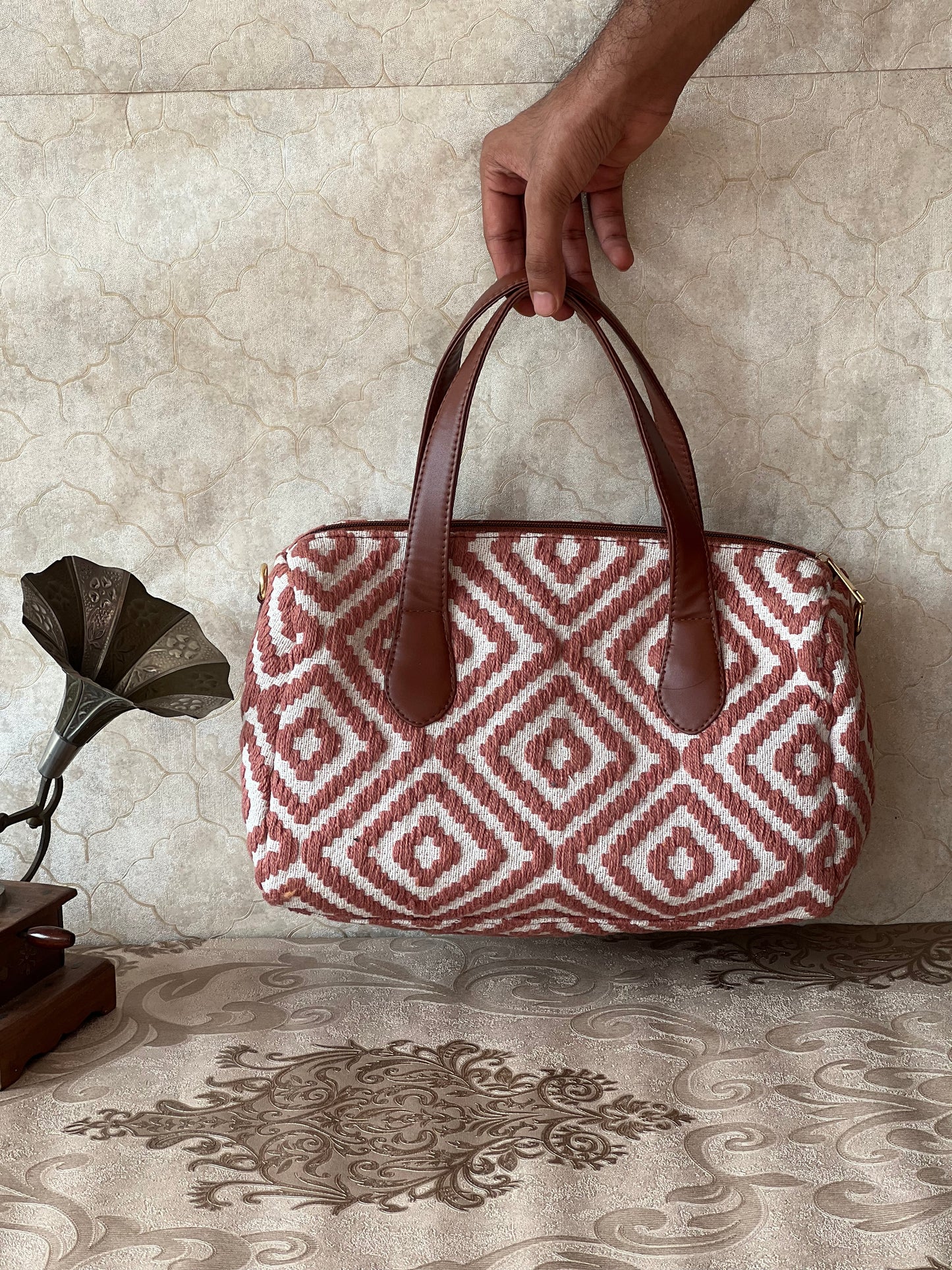 Peachy Duffel Hand Bag