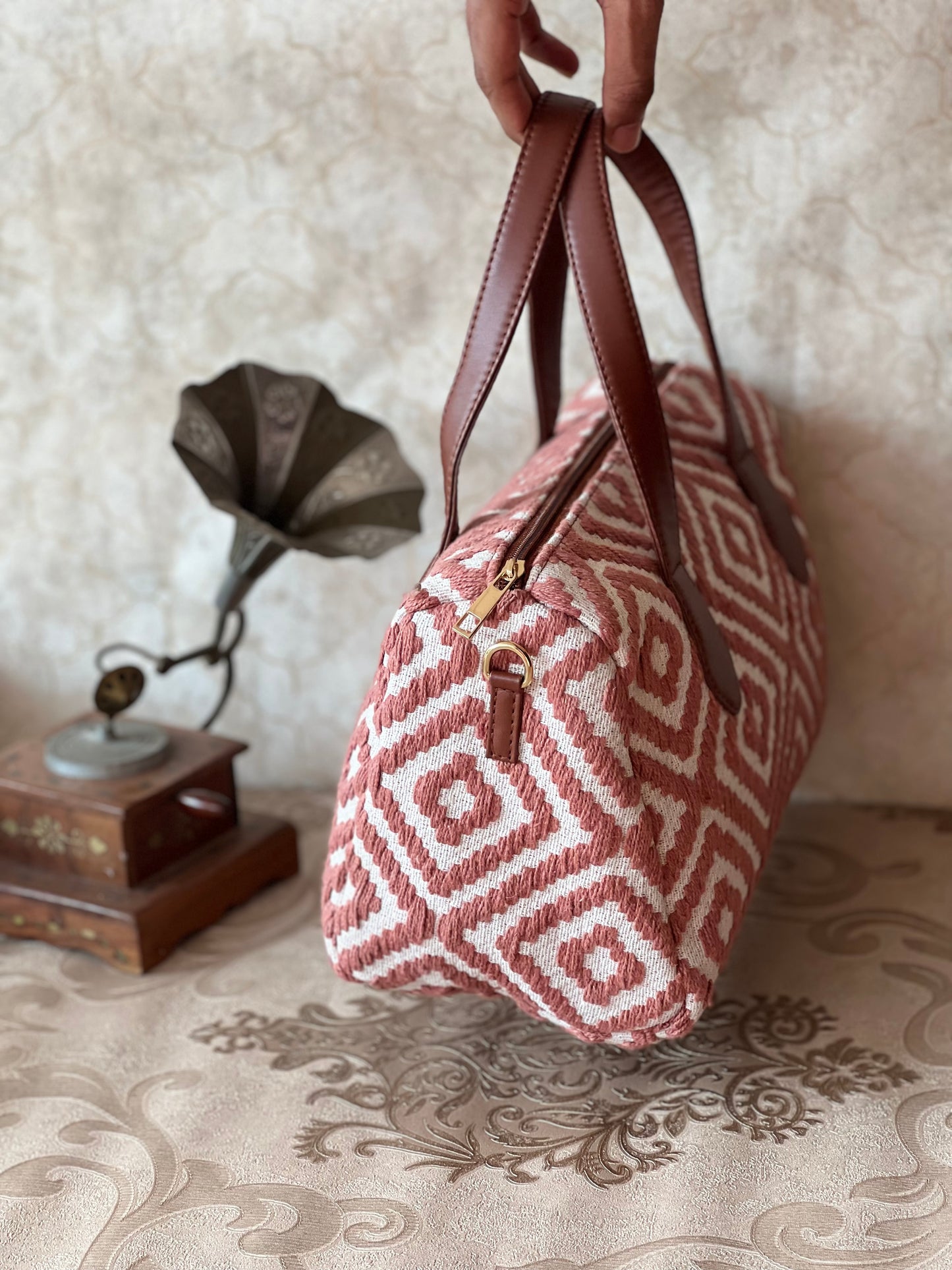 Peachy Duffel Hand Bag