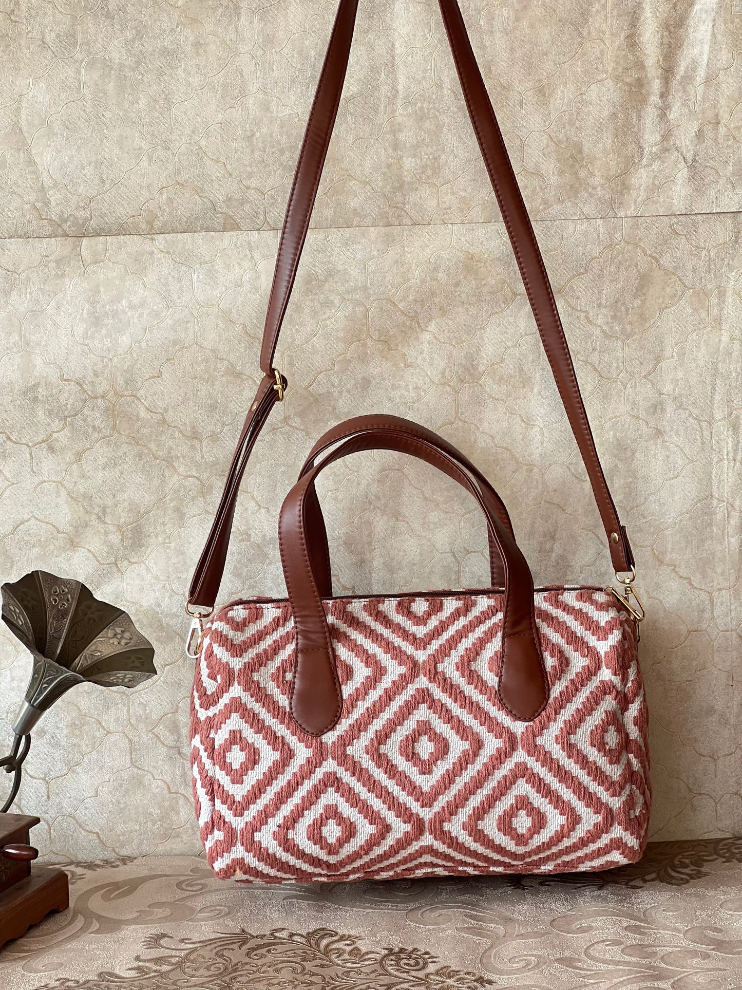 Peachy Duffel Hand Bag