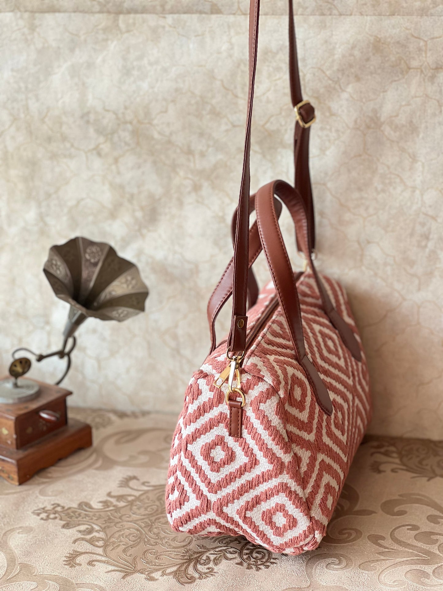 Peachy Duffel Hand Bag