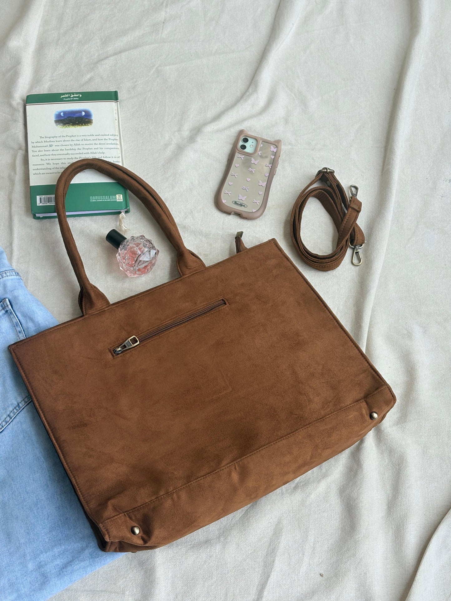 Maple Tan Leaf Tote Bag