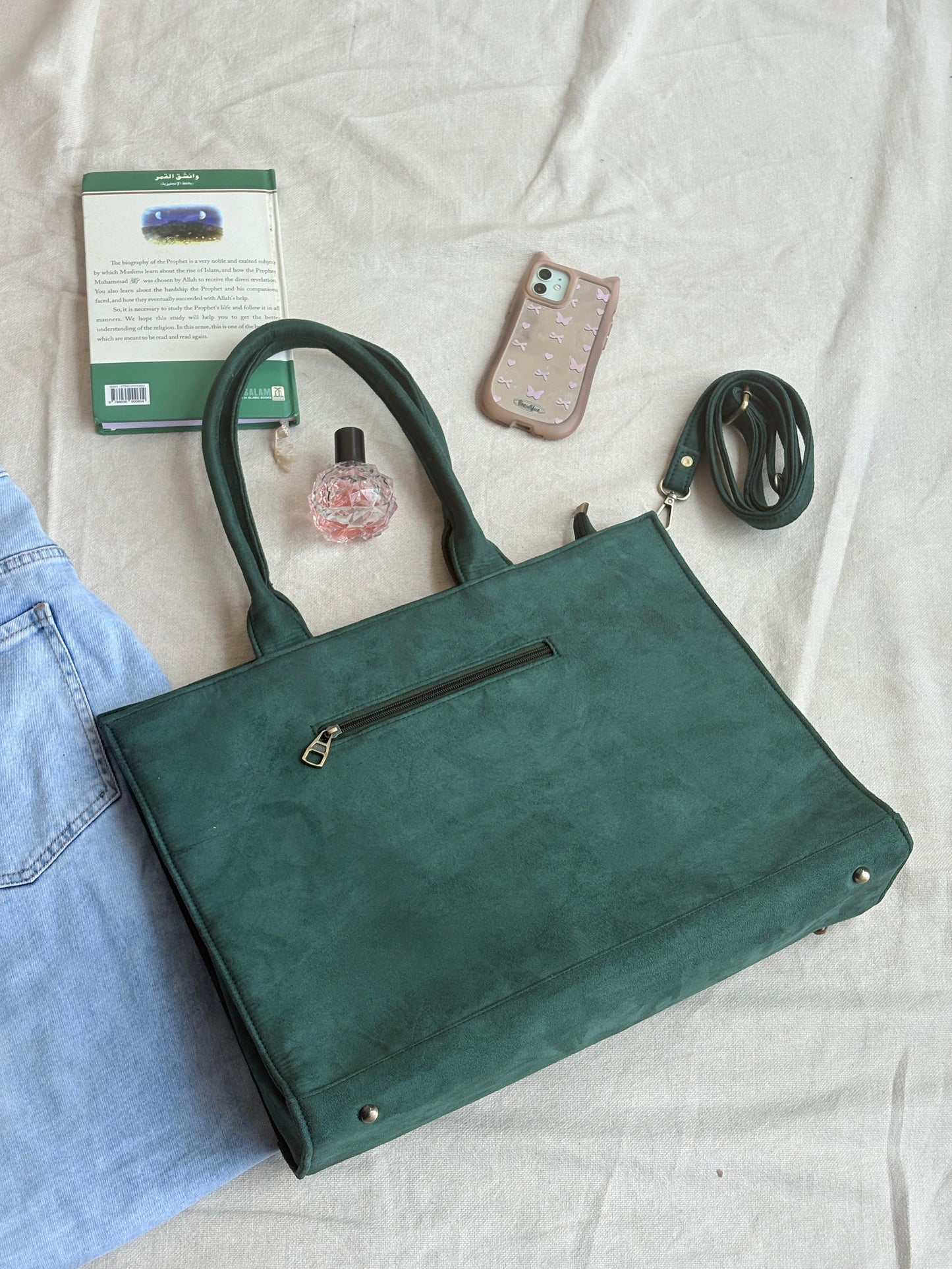 Maple Green Leaf Tote Bag