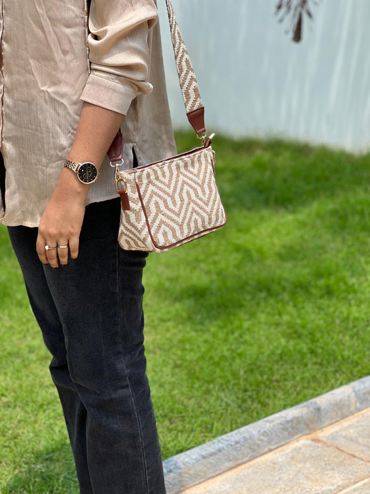 First Class Caramel Sling Bag