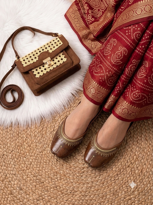 Kanak Brown Juttis