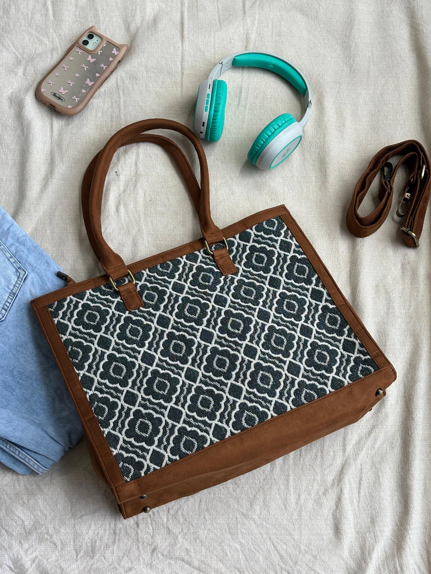 Artisan Geometric Tote Bag
