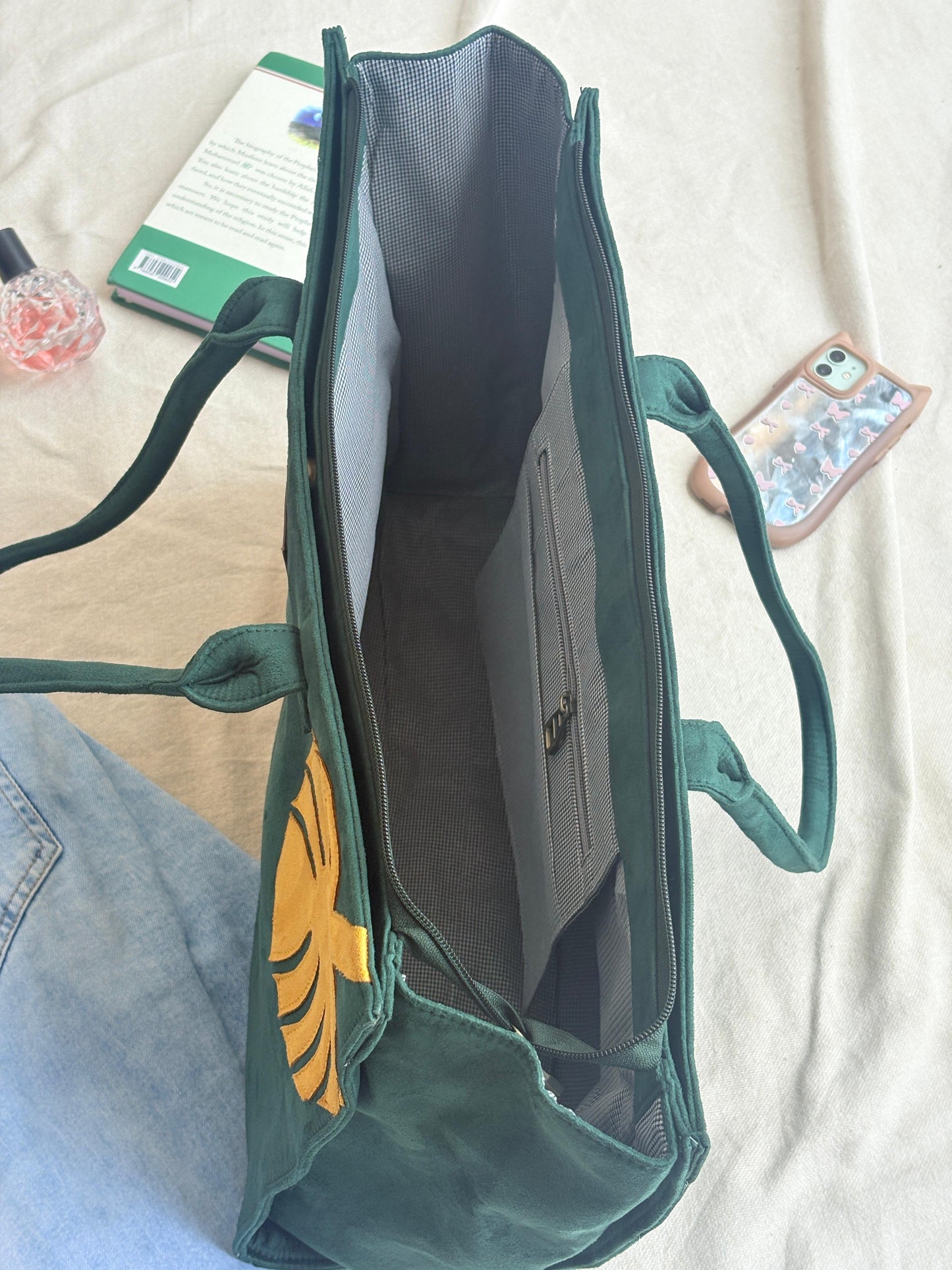Maple Green Three Compartment Bag