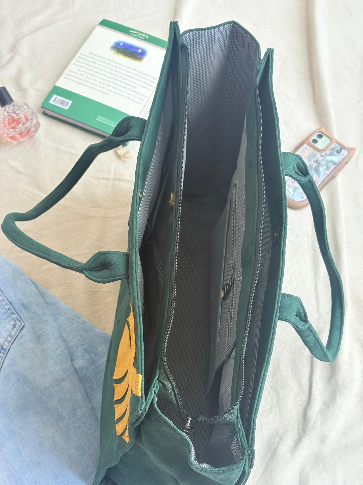 Maple Green Three Compartment Bag