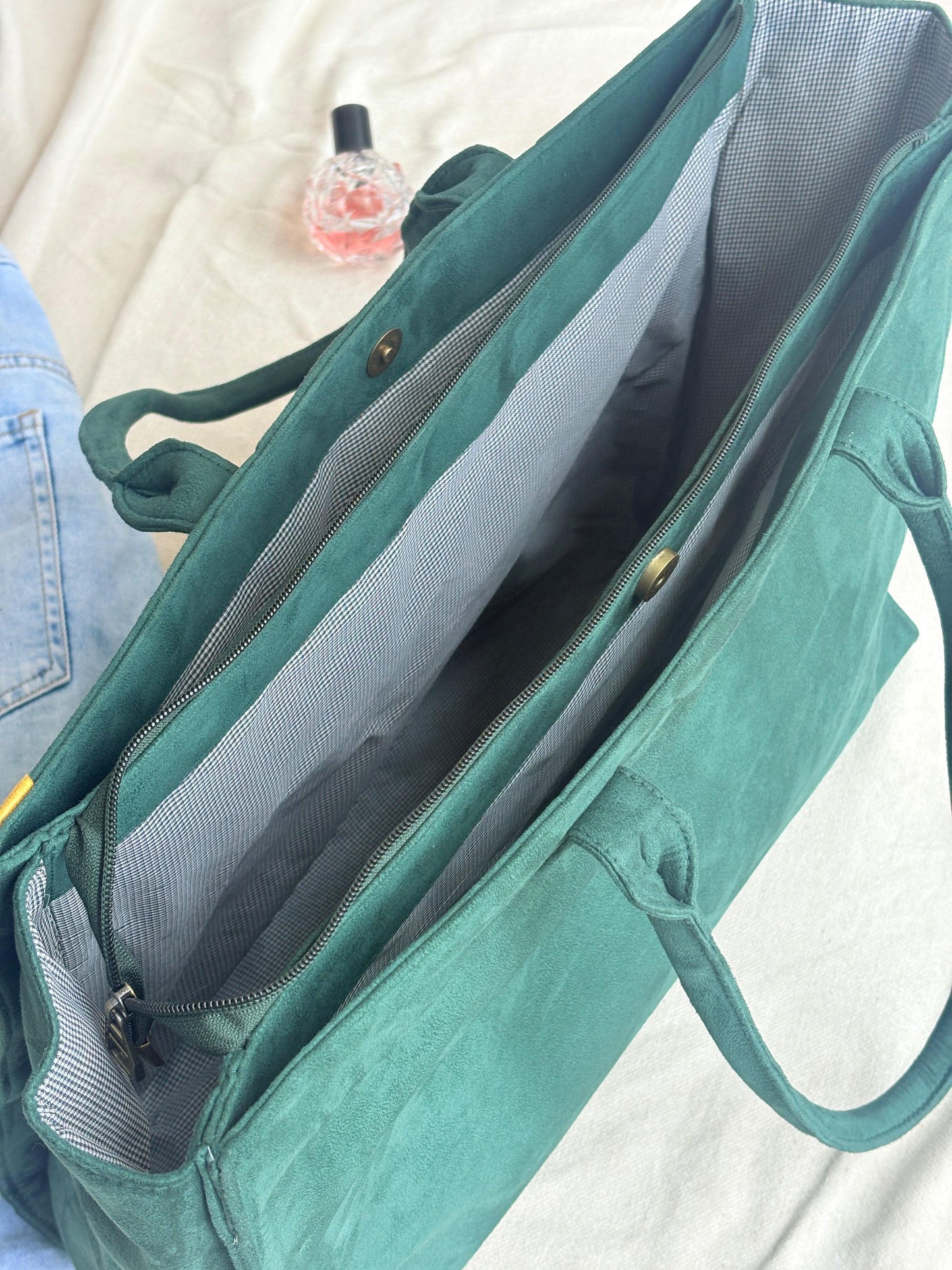 Maple Green Three Compartment Bag