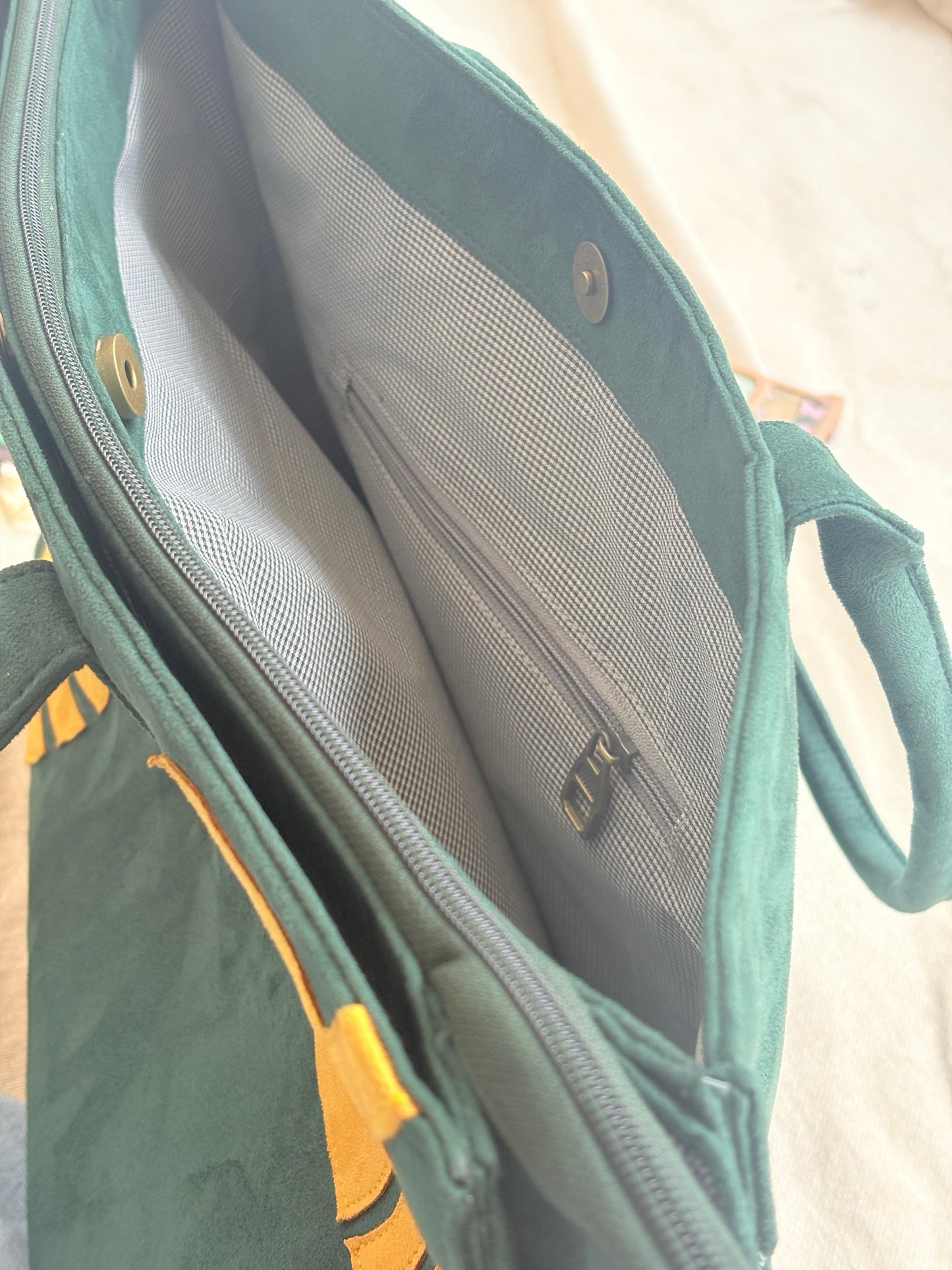 Maple Green Three Compartment Bag