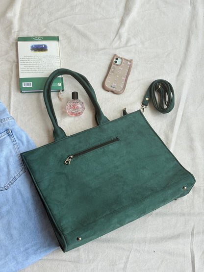 Maple Green Leaf Tote Bag