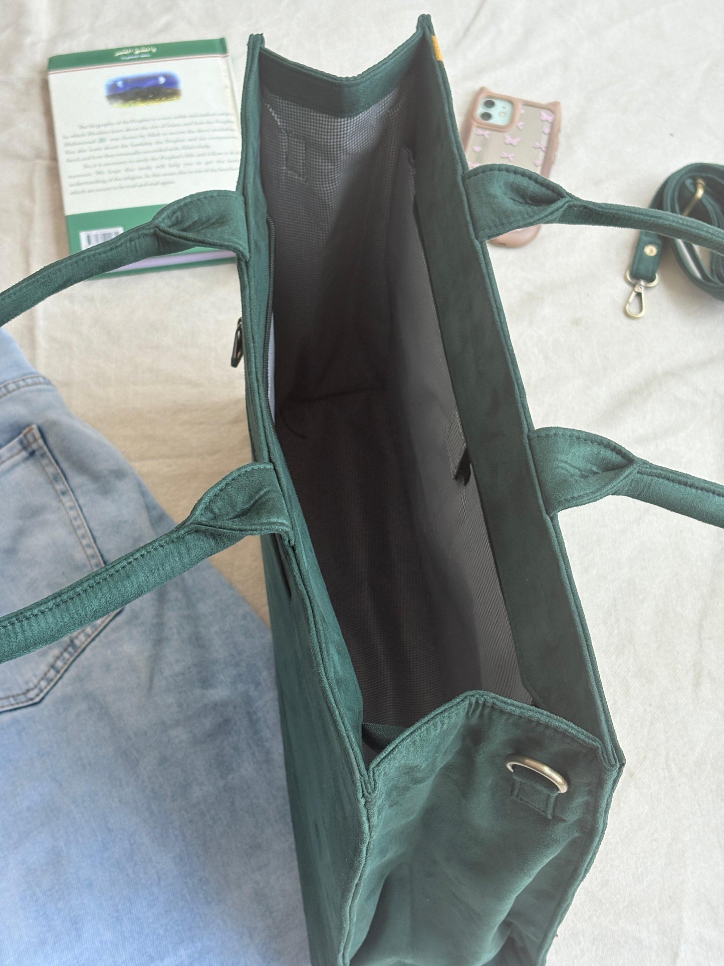 Maple Green Leaf Tote Bag