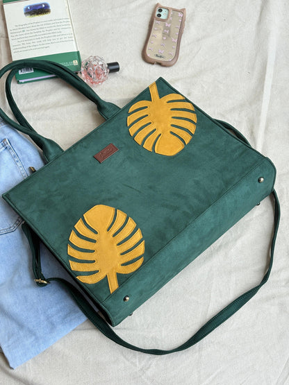 Maple Green Leaf Tote Bag