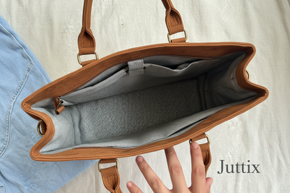 Juttix branded handbag interior