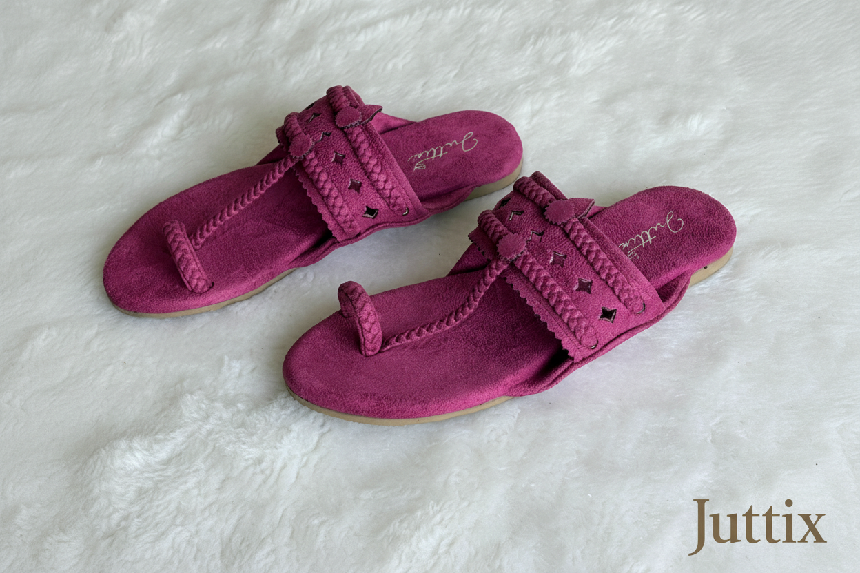 Juttix branded Kolhapuri footwear - bottom right