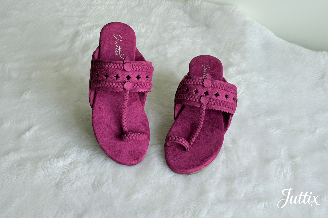 Juttix branded Kolhapuri footwear - bottom right